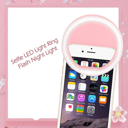 12881 Phone Selfie Light Selfie Ring Light Selfie Light for Smartphone Selfie Light for Phone Battery Operated Selfie Ring Light (Battery Not Included)