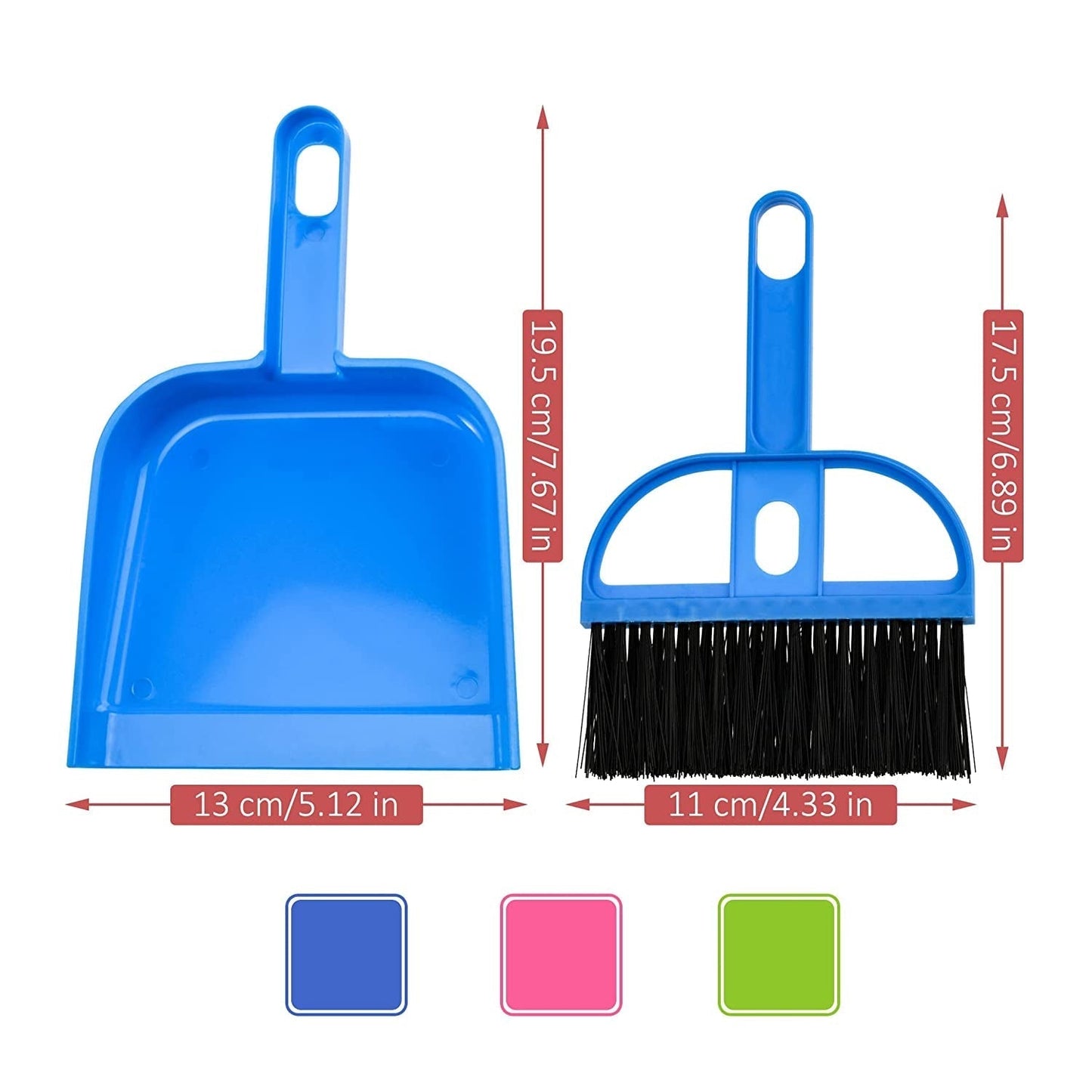 7617 Mini Dustpan Supdi with Brush Broom Set for Multipurpose Cleaning 