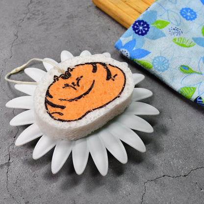 6428A Compressed Wood Pulp Sponge. Creative Cartoon Design Scouring Pad Dishwashing Absorbing Pad. Kitchen Cleaning Tool. 