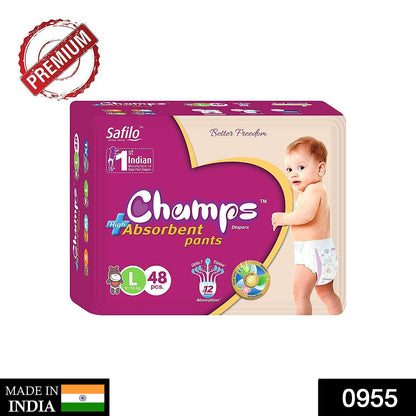 Premium Champs High Absorbent Pant Style Diaper Small, Medium and Large Size Diaper