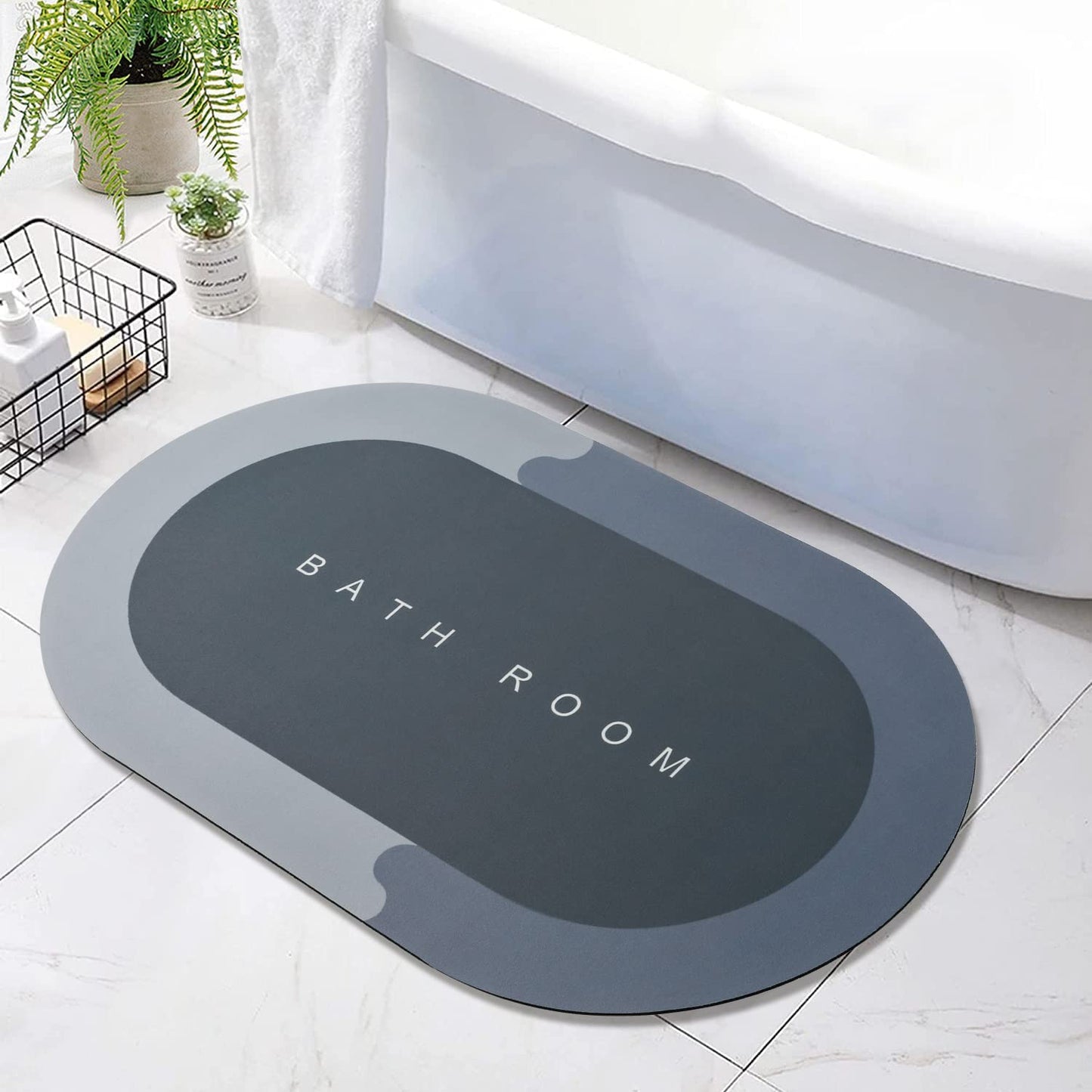 A SUPER ABSORBENT FLOOR MAT, BATH MAT, SOFT CARPET, SLIP-RESISTANT BATHING ROOM RUG FLOOR DOOR MAT, INSTANT DRYING MAT, BATHROOM RUG, ABSORBENT BATH MAT