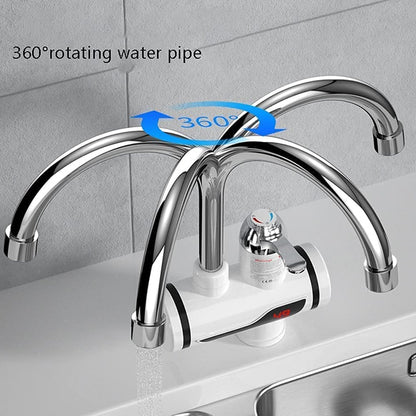 1684A Stainless Steel LED Digital Display Instant Heating Electric Water Heater Faucet Tap, Geyser 