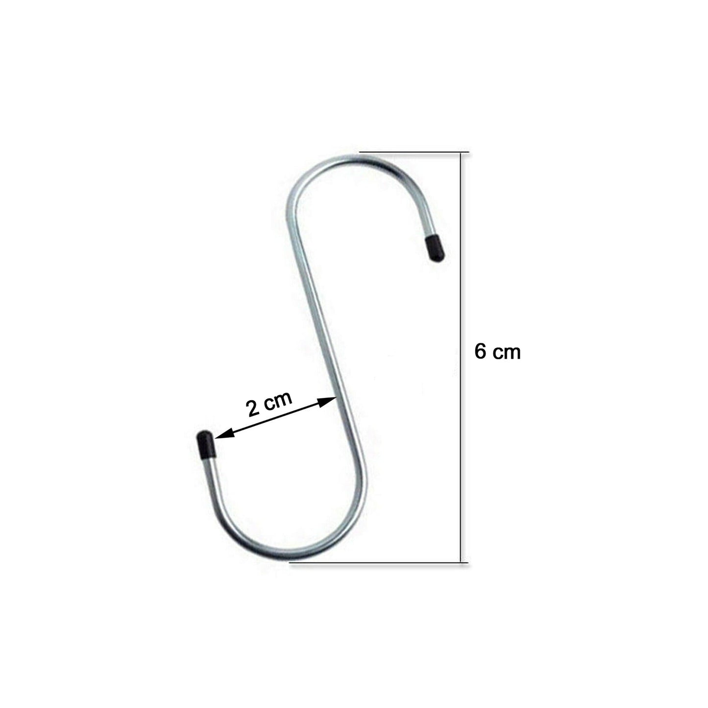 6120 6 Pc S Hanging Hook used in all kinds of places for hanging purposes on walls of such items and materials etc. 