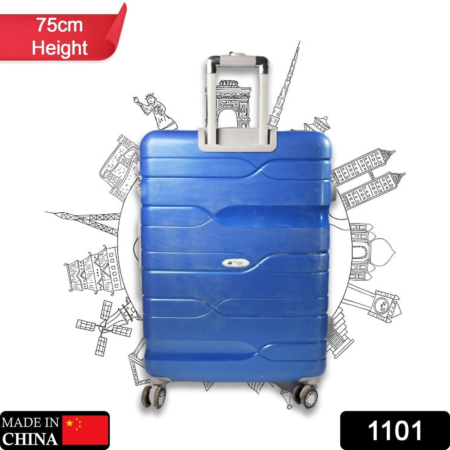 1101 Luxury Traveling bag  4 Wheel Trolley Bag Large Bag Store Extra Luggage In Bag For Traveling Use Large Bag 