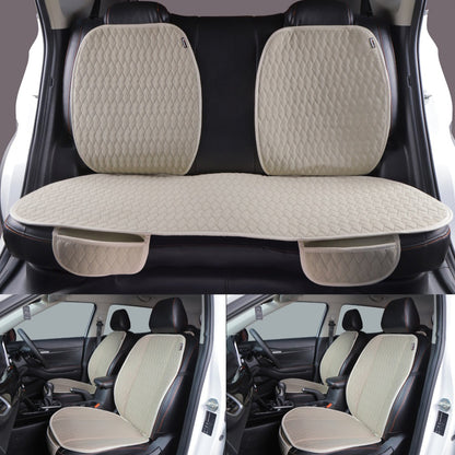 Car Seat Cover Protector Front and Back Cushion Mat Breathable Non- Slip Interior Seats Cover- fit for Most Cars (5 Seater Set)