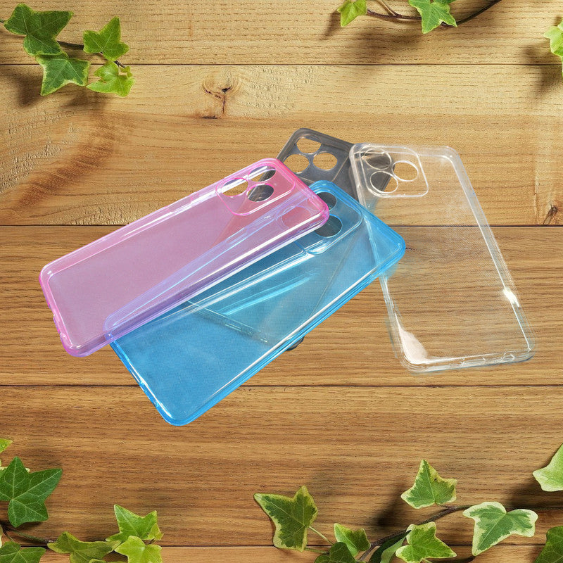 Colour Clear Soft Case For Tecno