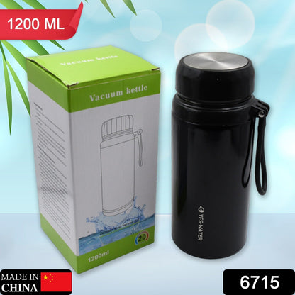 Vacuum Thermos Flask Water Bottle Stainless Steel Drinking Bottle 100% Leak-Proof Insulated Mug Double-Walled - Ultralight Thermos Flask for Office, Sports, Outdoor Kettle, Travel (1200 ML)