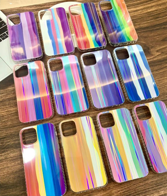 Rainbow Shiny Hard Case For Poco