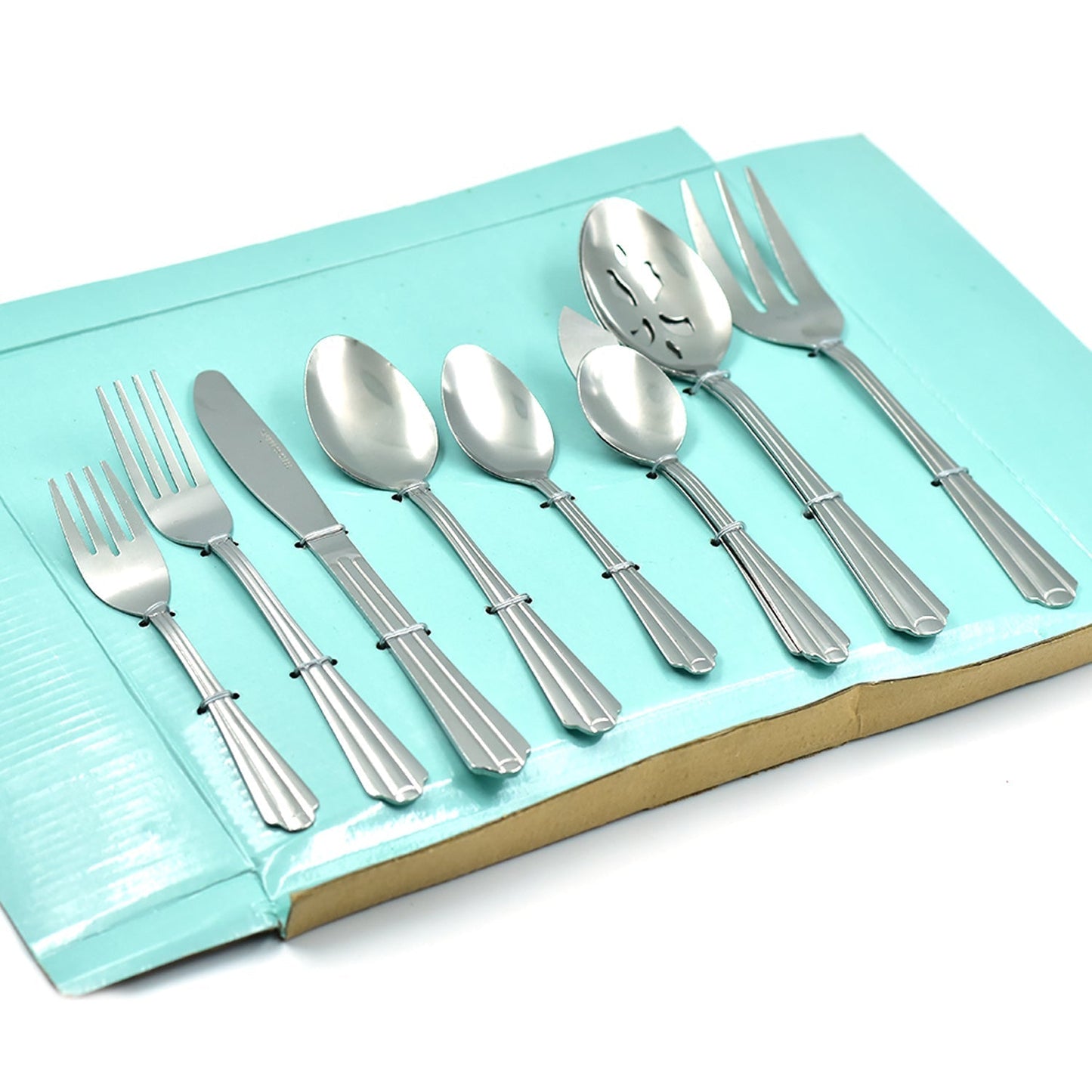 2769 45Pc Stainless steel Flatware Set Used For Dinner, Breakfast And Lunch Purposes In All Kinds Of Places. 