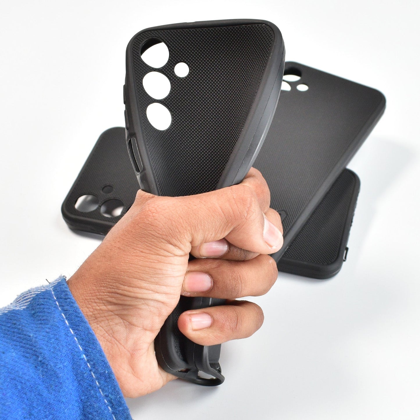 Black Frosted Soft Case For Realme