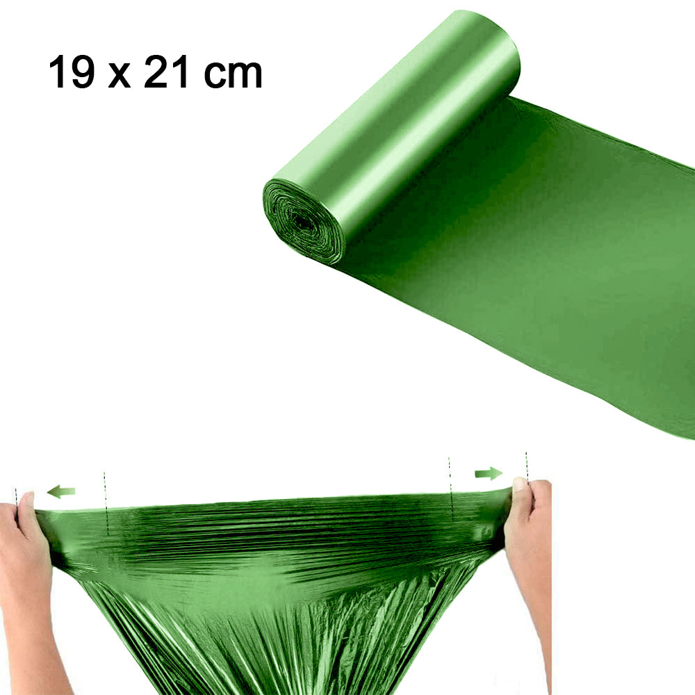 1585 Bio-degradable Eco Friendly Garbage/Trash Bags Rolls (19" x 21") (Green) 