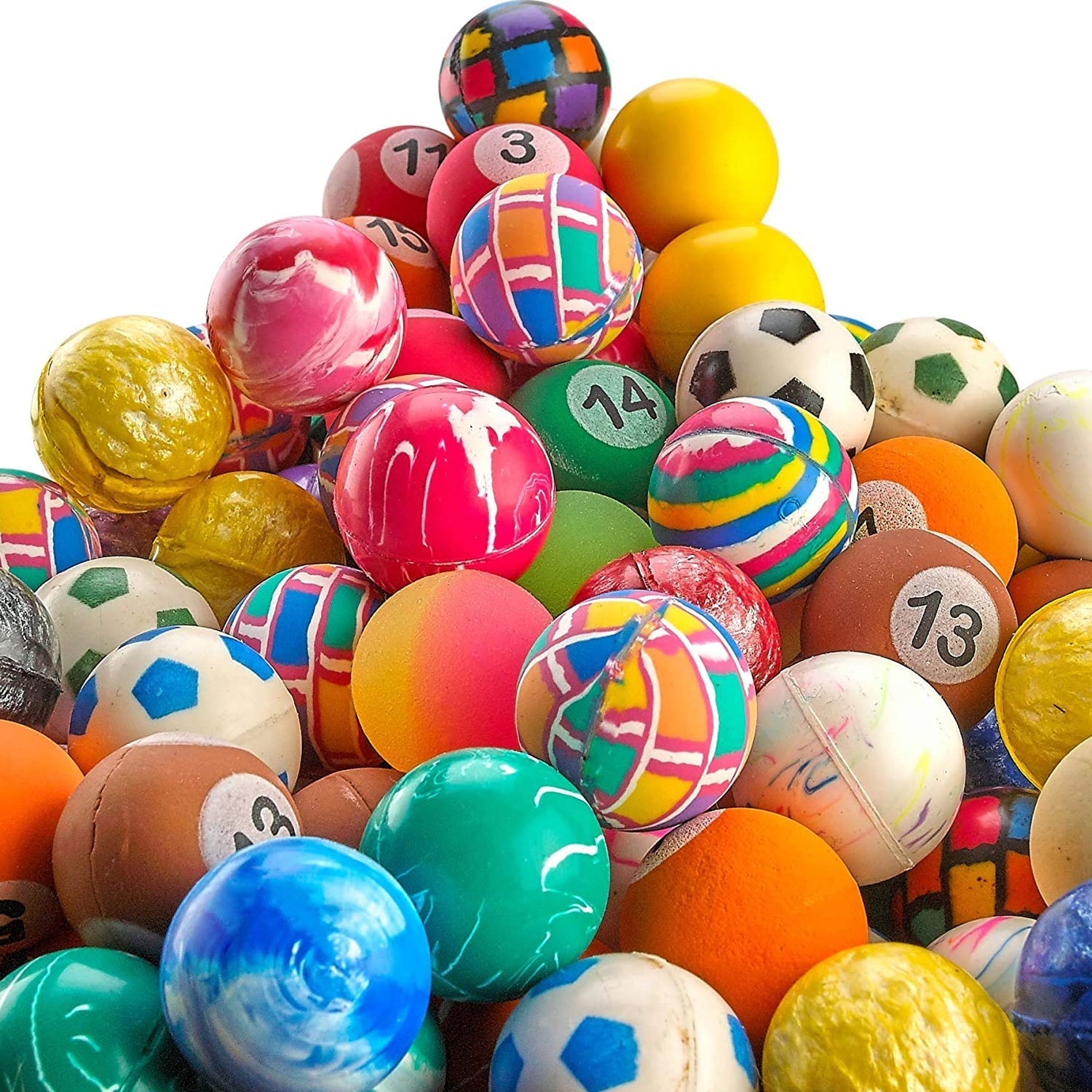 1956 Crazy Bouncy Jumping Balls Set of 14Pcs 