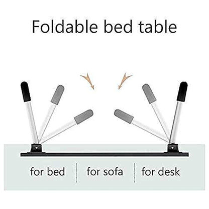 7862 FOLDABLE BED STUDY TABLE PORTABLE MULTIFUNCTION LAPTOP TABLE LAPDESK FOR CHILDREN BED FOLDABLE TABLE WORK OFFICE HOME WITH TABLET SLOT & CUP HOLDER 