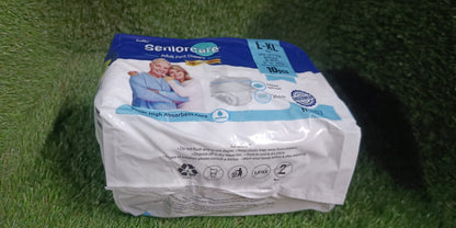 Large - Extra Large Senior care Adult Pull Up Diaper Pants (Waist Size (90-140 Cm | 35 -55 Inch) Adult Diapers  ( Large - Extra Large L-XL10Pc)