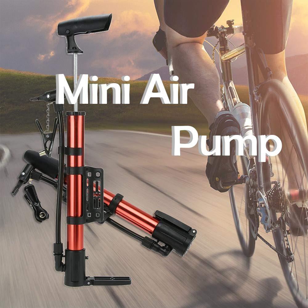 Aluminum Mini Bicycle Air Pump (Multicolor)-01