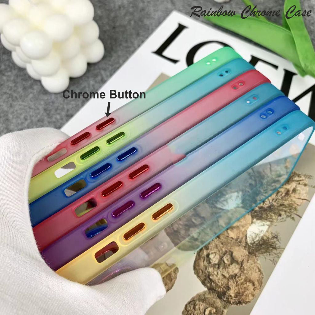 Rainbow Chrome Hard Case For Realme