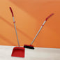 A Broom and Dustpan Cleaning Set Long Handled Dustpan and Brush Handle Dust Pan Broom Sweeper Long Handle Broom and Dustpan Set for Kitchen, Home, Lobby Schools, Hospital etc.