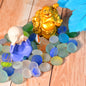 4018 Glass Gem Stone, Flat Round Marbles Pebbles for Vase Fillers, Attractive pebbles for Aquarium Fish Tank. 