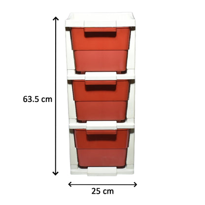 4783 Multi-Purpose Anti-Slip 3 Layer Modular Drawer Storage System 