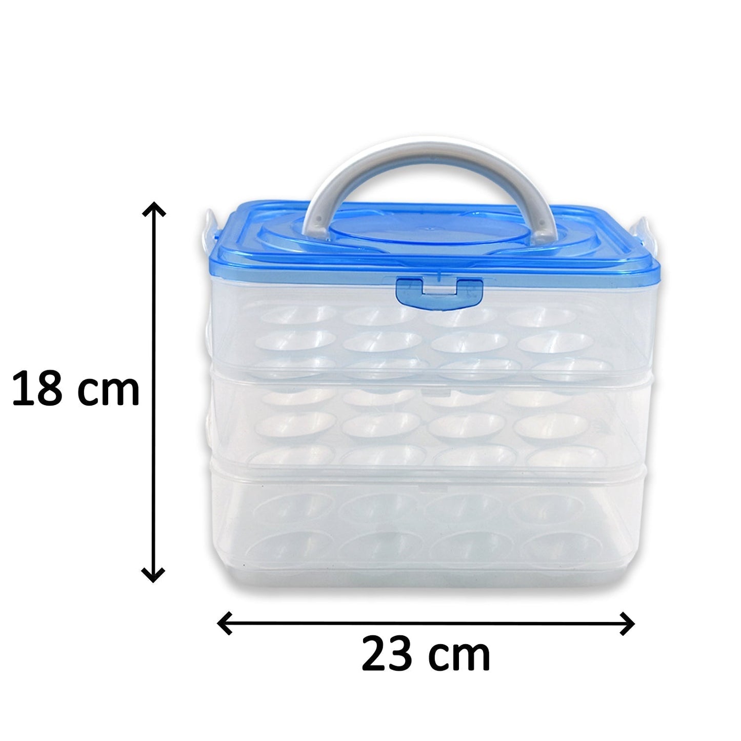 2643 3-Layer Plastic Refrigerator Egg Storage Box (36 Grid) 