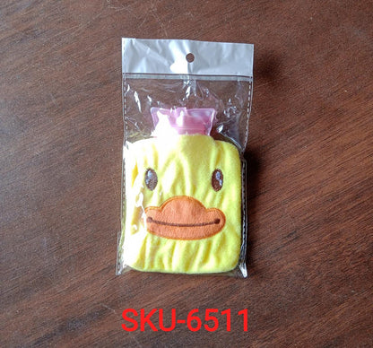 6511 Yellow Duck small Hot Water Bag with Cover for Pain Relief, Neck, Shoulder Pain and Hand, Feet Warmer, Menstrual Cramps. 