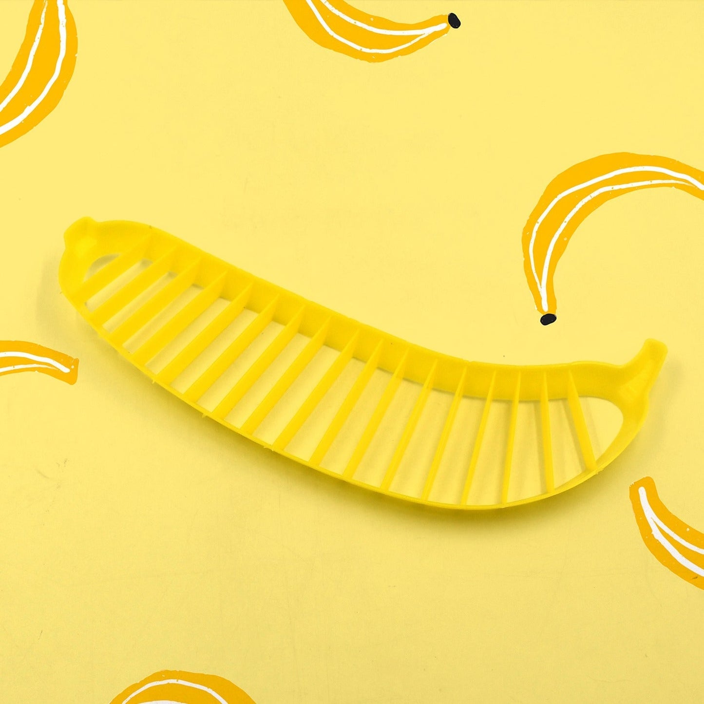 Banana Slicer- Perfect for Fruit Salads Handle Plastic Banana Fruit Slicer Cutter Chopper