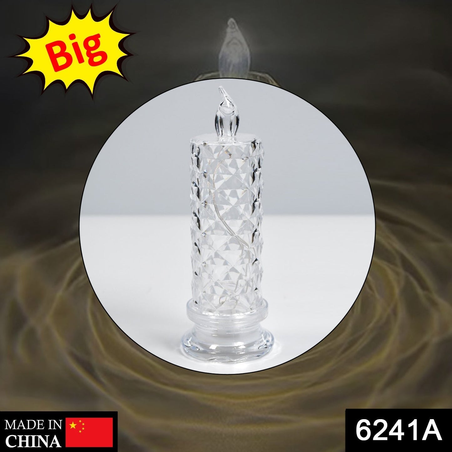 A Rose Candles for Home Decoration, Crystal Candle Lights