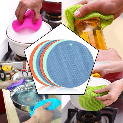 4778 1Pc Silicone Hot Mat used for breakfast, lunch and dinner purposes in different-different places. 