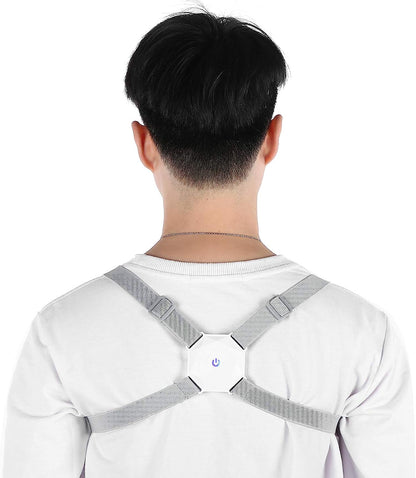 Smart Back Posture Corrector, Shoulder and Back Posture Band Posture Reminder with Smart Vibration Sensor Reminder for Kids Men and Women