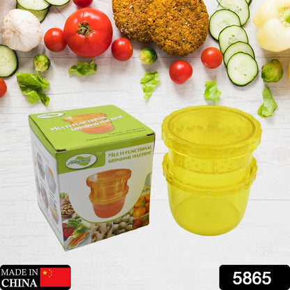 Multi-Function Grinding Machine 2 In 1 Portable Manual Citrus Juicer for Grind ginger And garlic Slurry, Fruit Squeezer, Squeeze Soy-bean milk, Vegetable Salad. Juice Cup Child Healthy Life Potable Juicer Machine