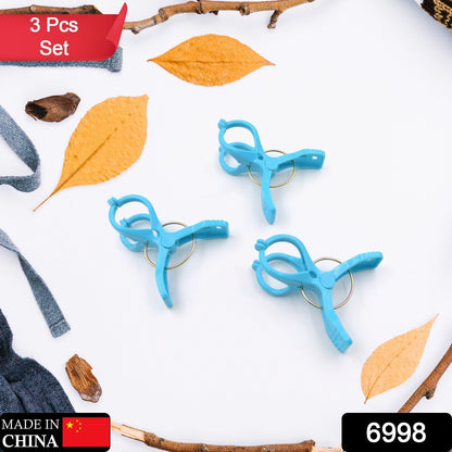 Big Multifunction Plastic Heavy Quality Cloth Hanging Clips, Plastic Laundry Clothes Pins Set of 3 Pieces