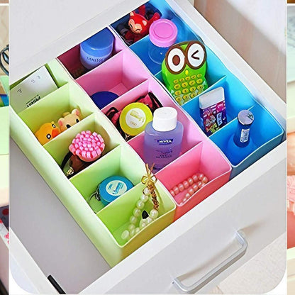 236 5-Compartments Socks/Handkerchief/Underwear Storage Box Socks Drawer Closet Organizer Storage Boxes (pack of 4) 