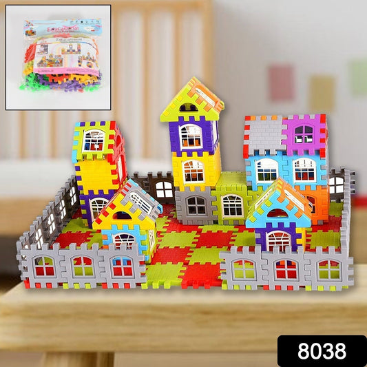 Blocks House Multi Color Building Blocks with Smooth Rounded Edges (108Pc Set)