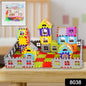 Blocks House Multi Color Building Blocks with Smooth Rounded Edges (108Pc Set)