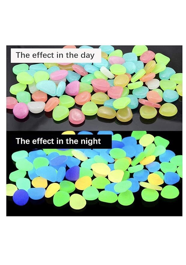 Glow In Dark Garden Rocks (Pack Of 100 pcs)