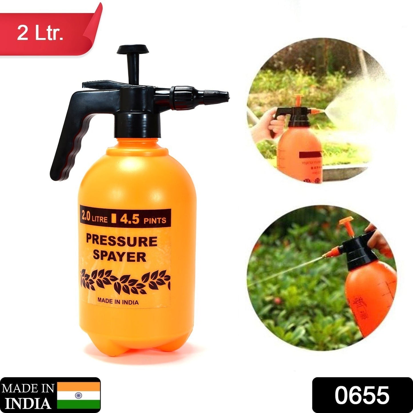 Water sprayer hand help pump pressure garden sprayer - 2 Ltr