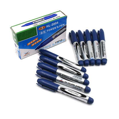 9012 10Pc Blue Marker and pen used in studies and teaching white boards in schools and institutes for students. 