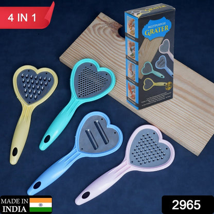 Heart Grater Set and Heart Grater Slicer Used Widely for Grating and Slicing of Fruits, Vegetables, Cheese Etc. Including All Kitchen Purposes.