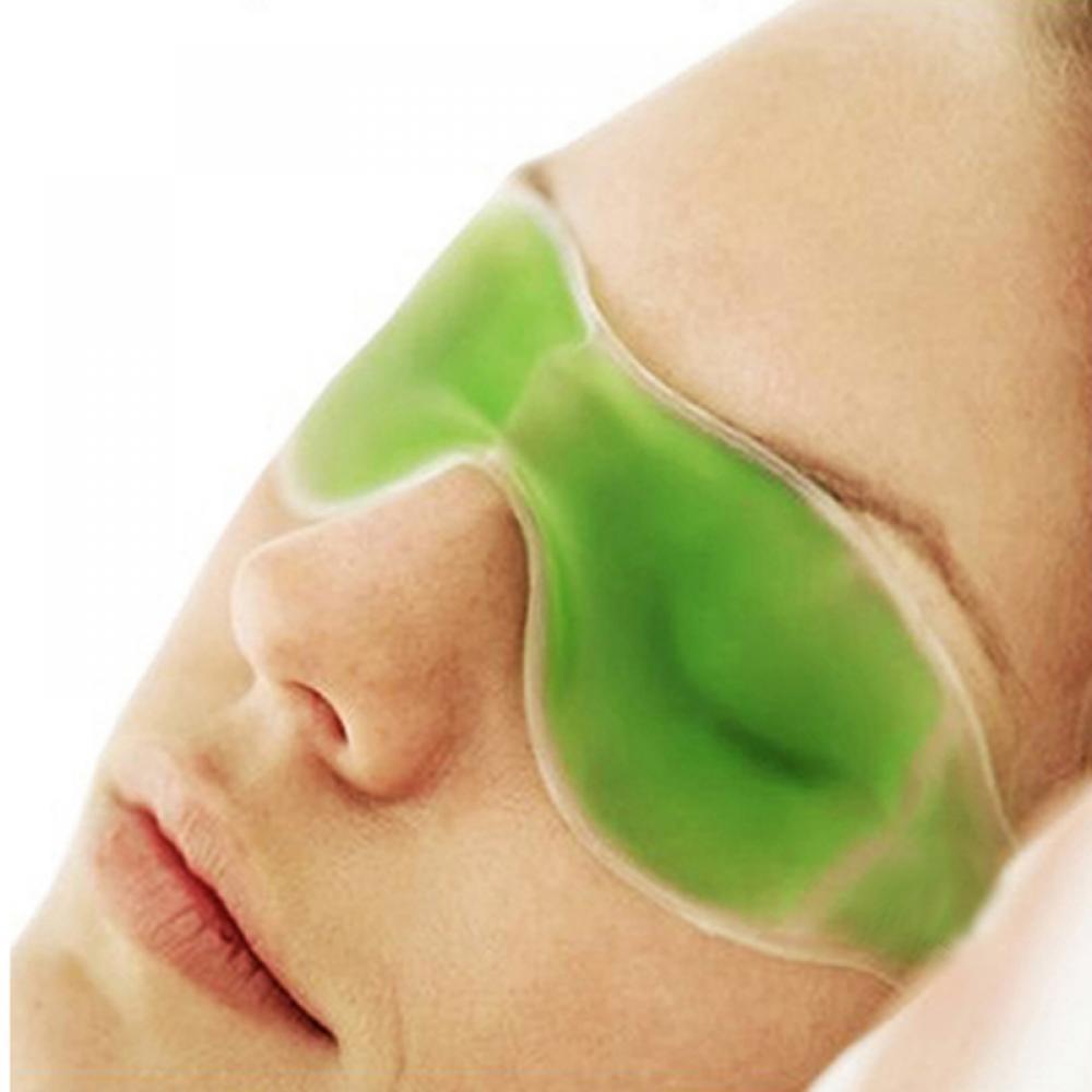 403 Cold Eye Mask with Stick-on Straps (Green) 