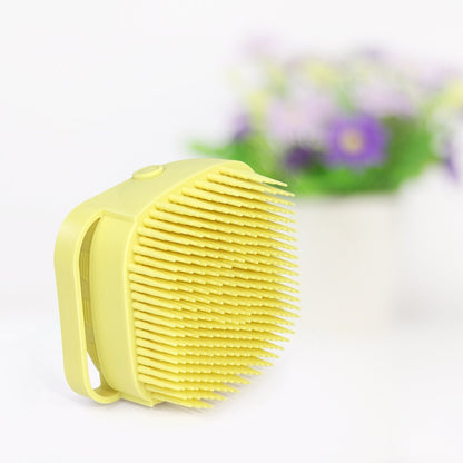 B SILICONE MASSAGE BATH BODY BRUSH WITH SHAMPOO DISPENSER