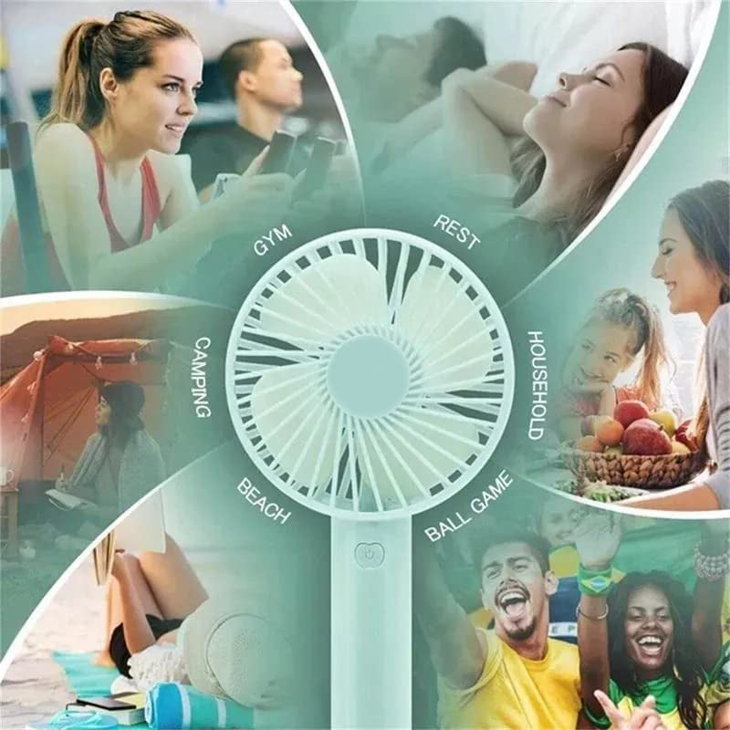 PORTABLE CLASSIC HAND FAN TABLE FAN 3 STEP SPEED SETTING FAN PERSONAL DESK FAN SUITABLE FOR OFFICE , SCHOOL & HOME USE (battery not included)