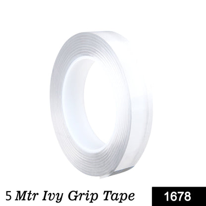 1678 5 Meter Double Sided Adhesive Silicon Grip Gel Tape 