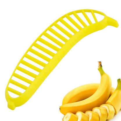 Banana Slicer- Perfect for Fruit Salads Handle Plastic Banana Fruit Slicer Cutter Chopper