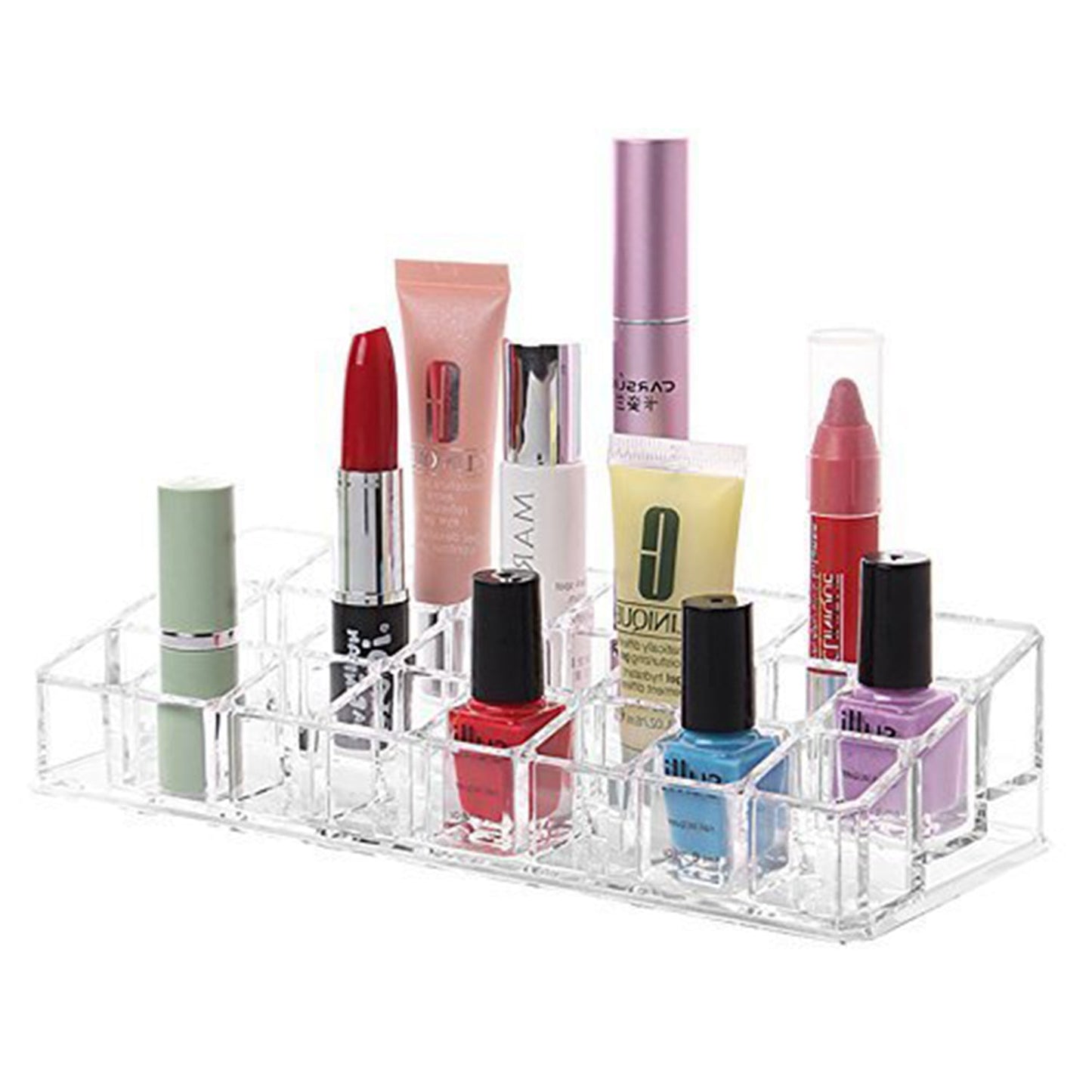 6093 Acrylic Multi Purpose Lipstick Cosmetics Stand Display Holder 24 Section 