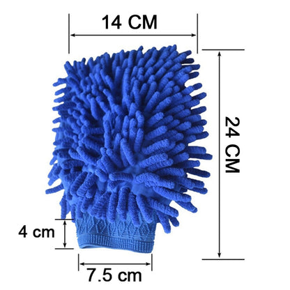 4917 Microfiber Wash and Dust Chenille Mitt Cleaning Gloves 