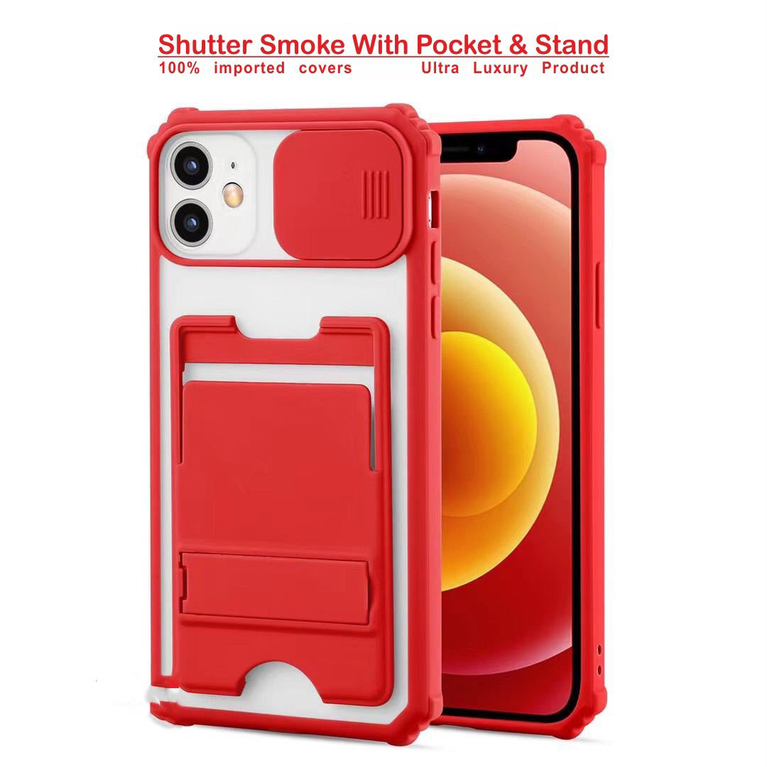 Shutter Smoke With Stand Hard Case For Iphone