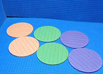 6 pcs Useful Round Shape Plain Silicone Cup Mat Coaster Drinking Tea Coffee Mug Wine Mat for Home