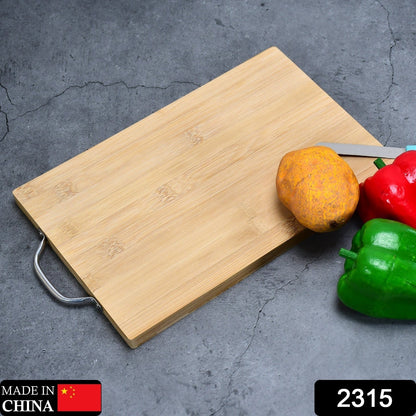 Thick Wooden Bamboo Kitchen Chopping Cutting Slicing Board with Holder for Fruits Vegetables Meat