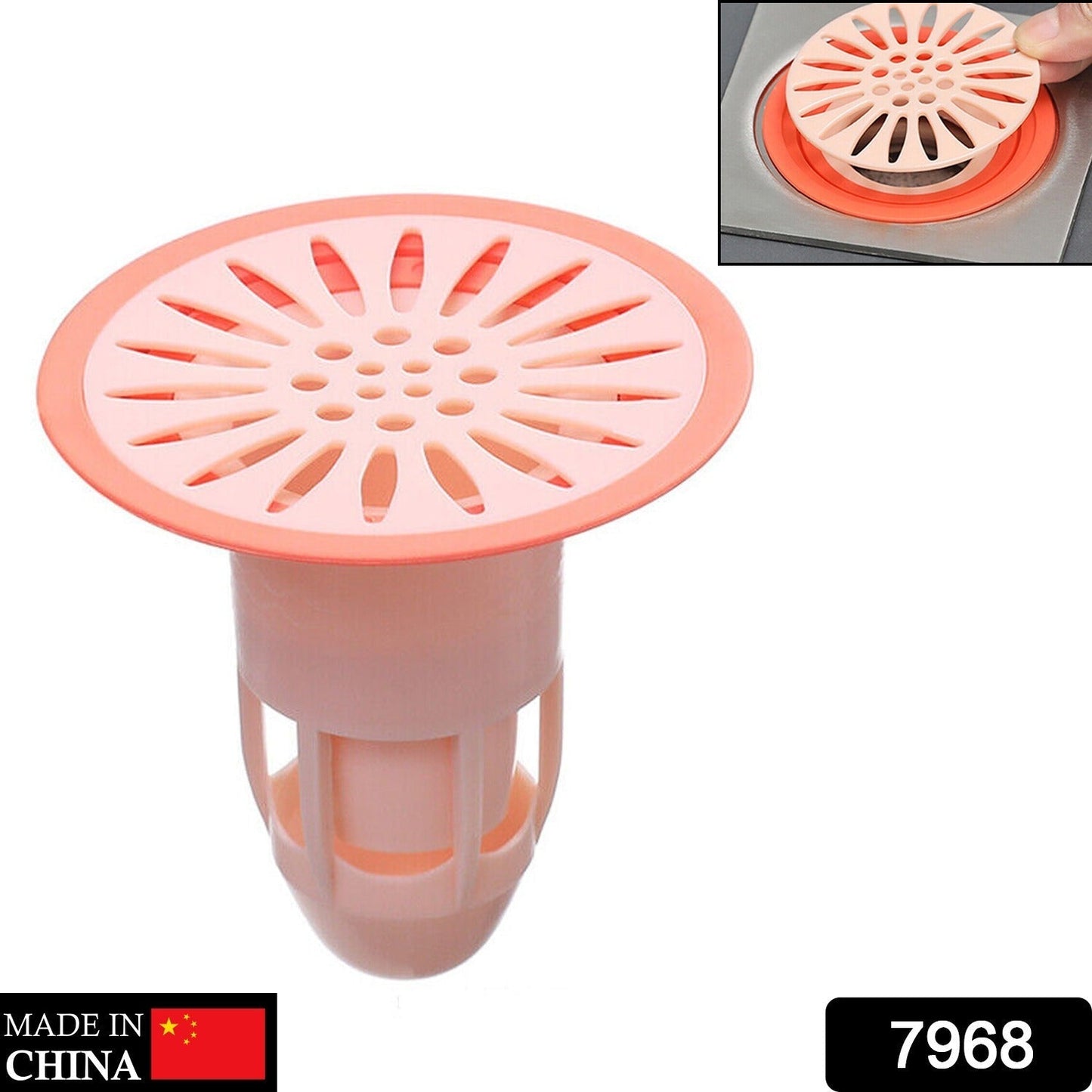 Deodorant Floor Drain Core Silicone Drain Stopper Insectproof Anti-Odor Hair Trap Plug Trap for Kitchen Bathroom Toilet