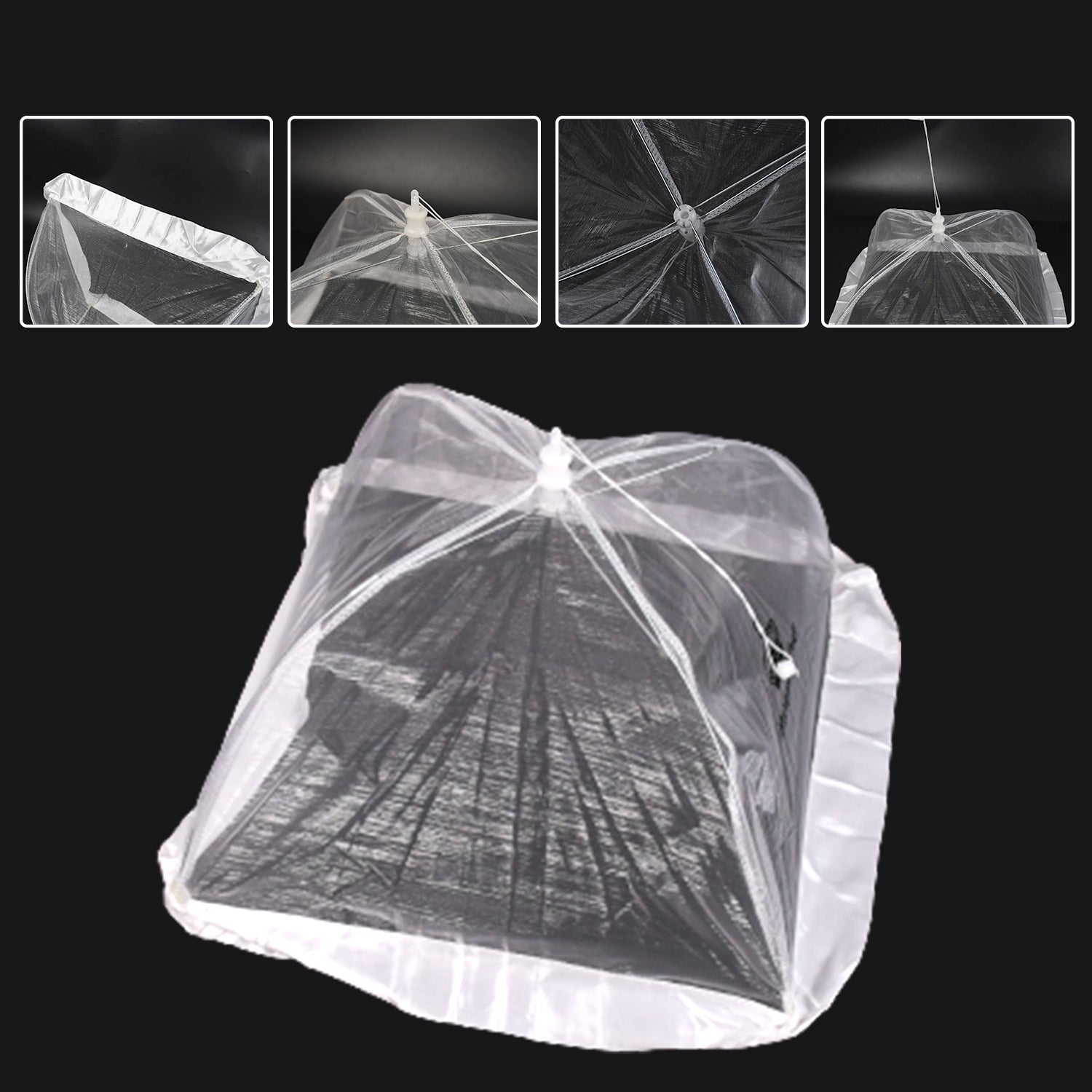 7179A  UMBRELLA FOOD COVERS MESH NET KITCHEN UMBRELLA PRACTICAL HOME USING FOOD COVER 